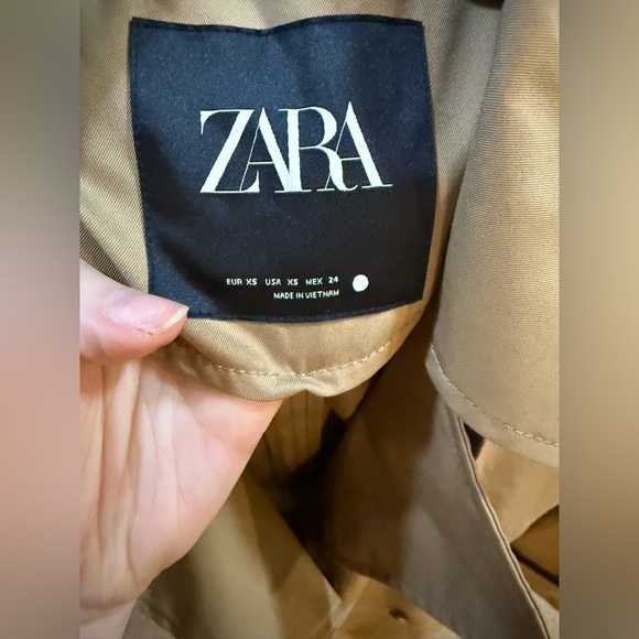 Zara Classic Beige Trench Coat - Picture 5 of 5